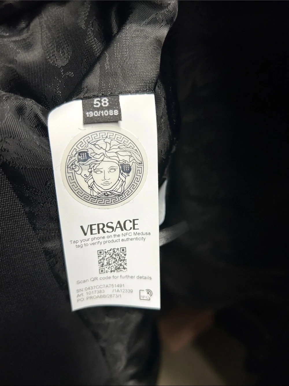 Versace Embellished Light Wool Blazer - Picture 10 of 10